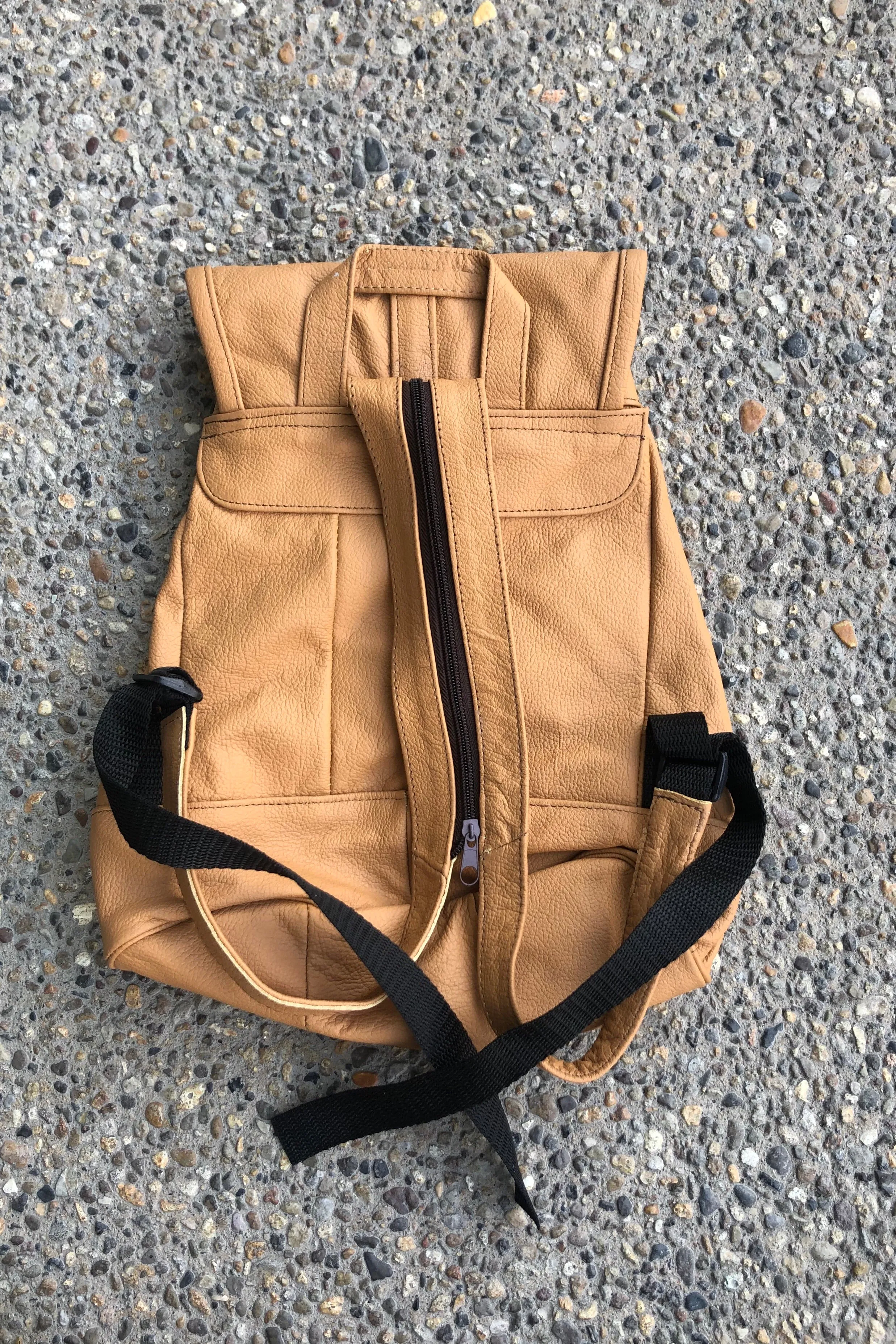 Large Leather Backpack