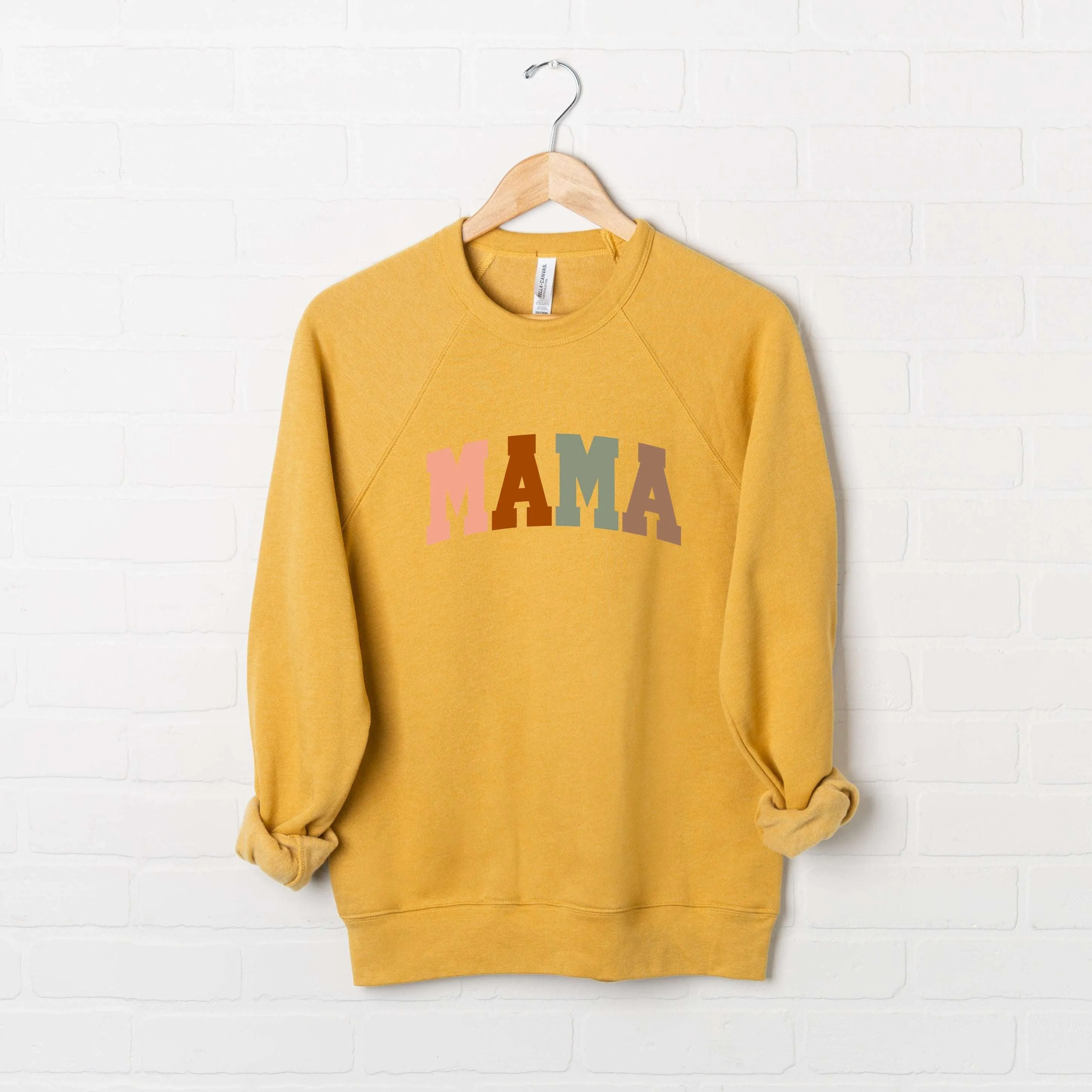 Mama Block Colorful | Bella Canvas Sweatshirt