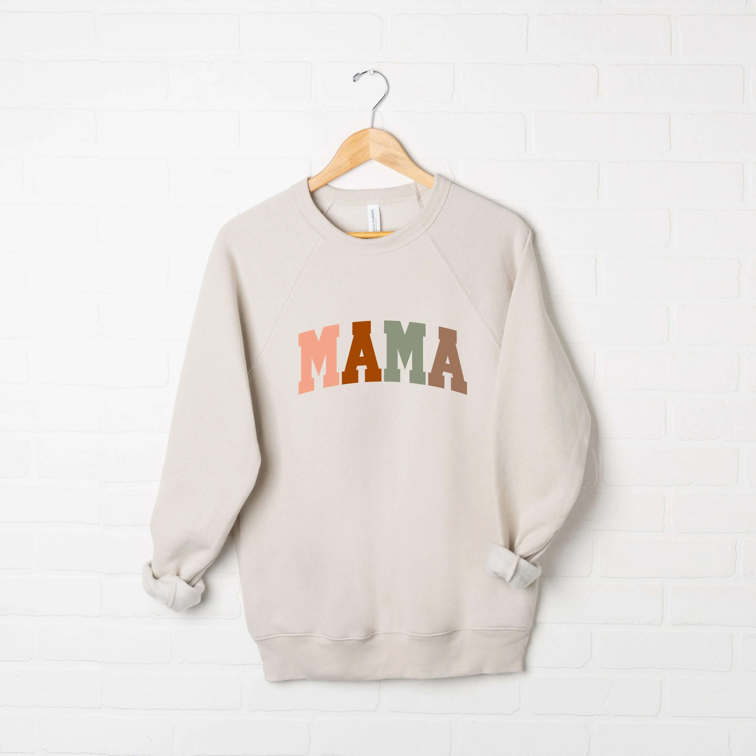 Mama Block Colorful | Bella Canvas Sweatshirt