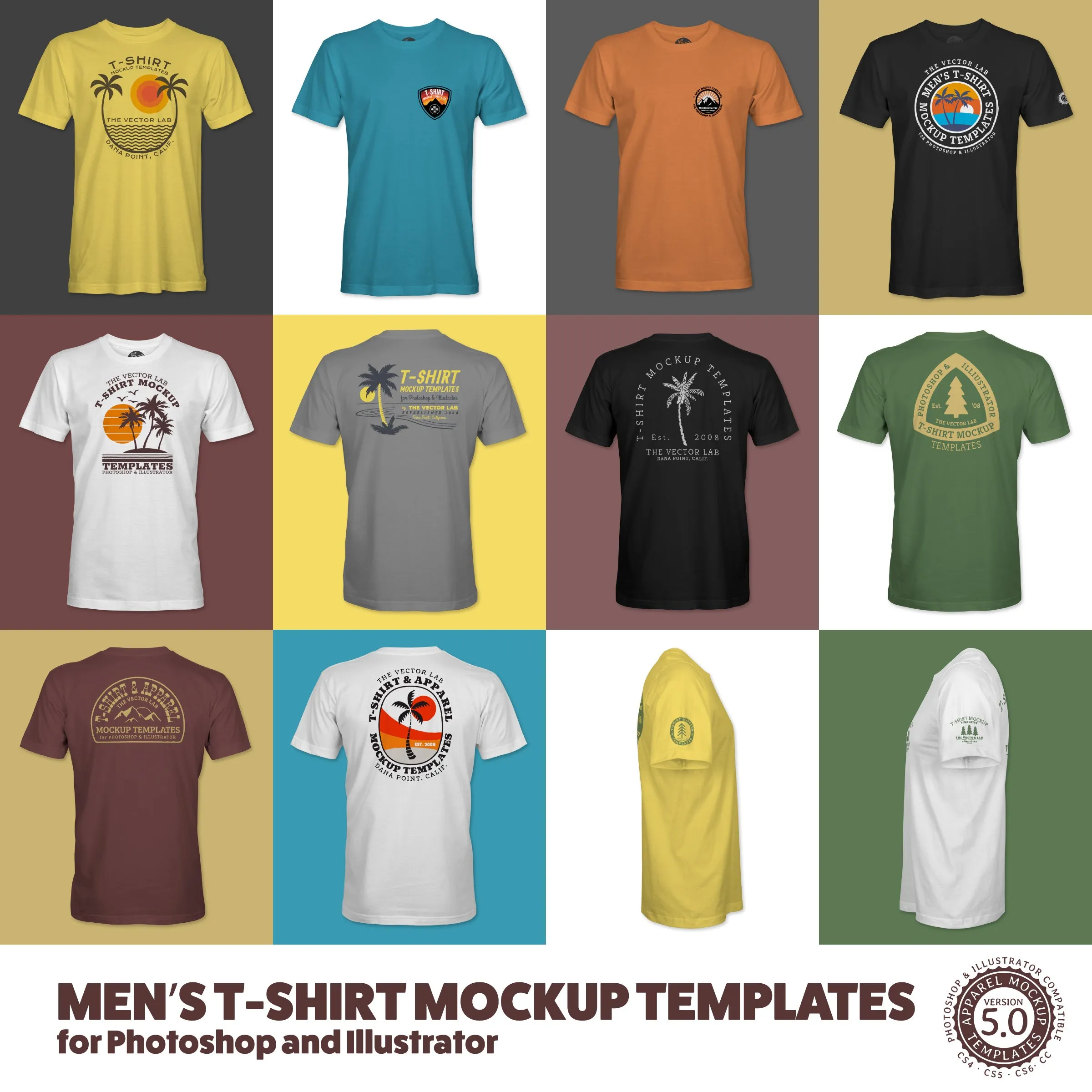 Men's Apparel Mockup Templates Bundle