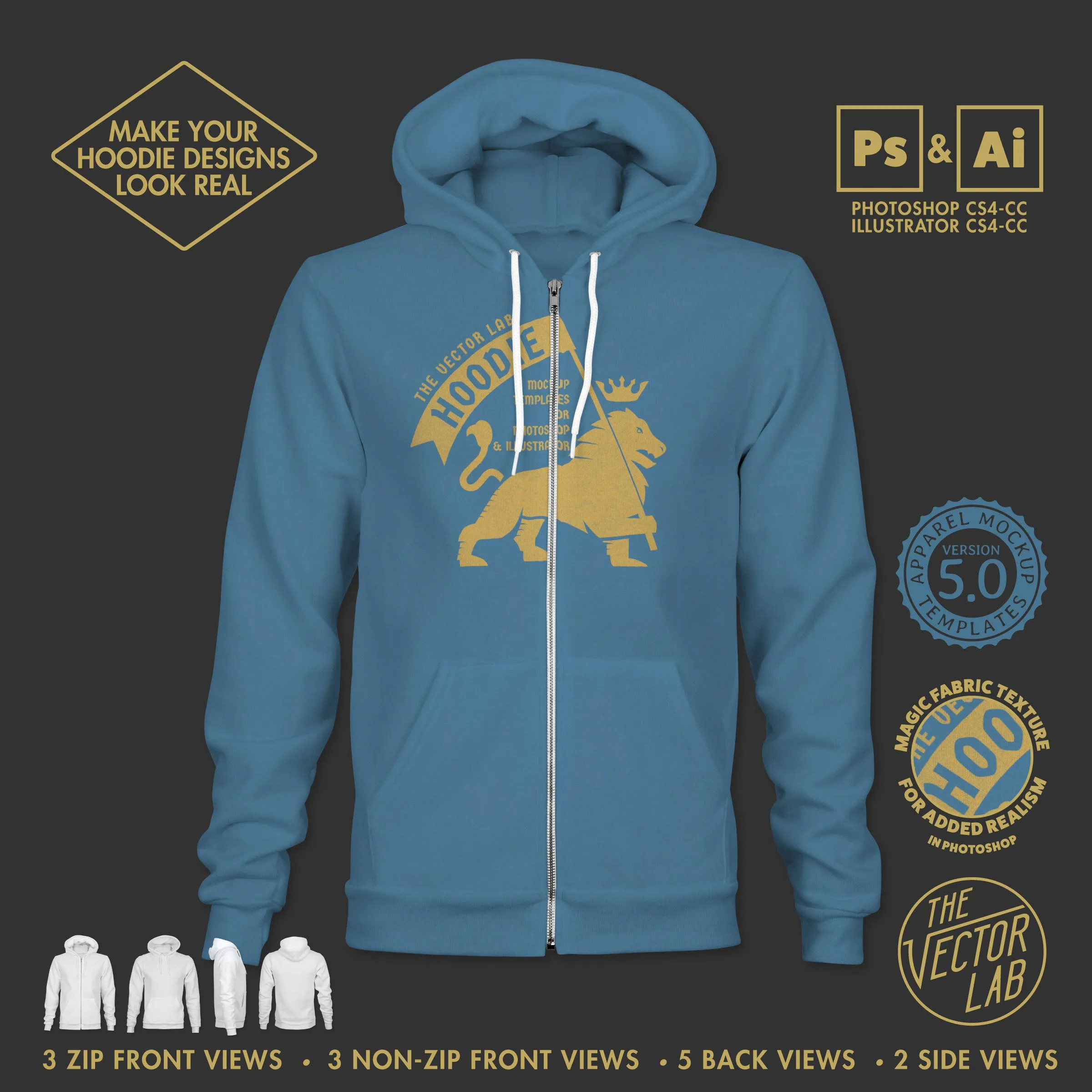 Men's Hoodie Mockup Templates