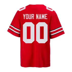 Men's Ohio State Buckeyes Personalized Nike Red Game Jersey