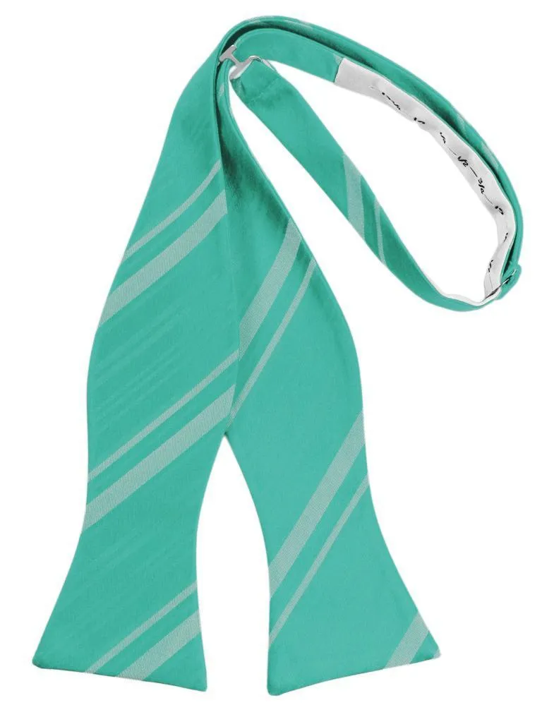 Mermaid Striped Satin Bow Tie