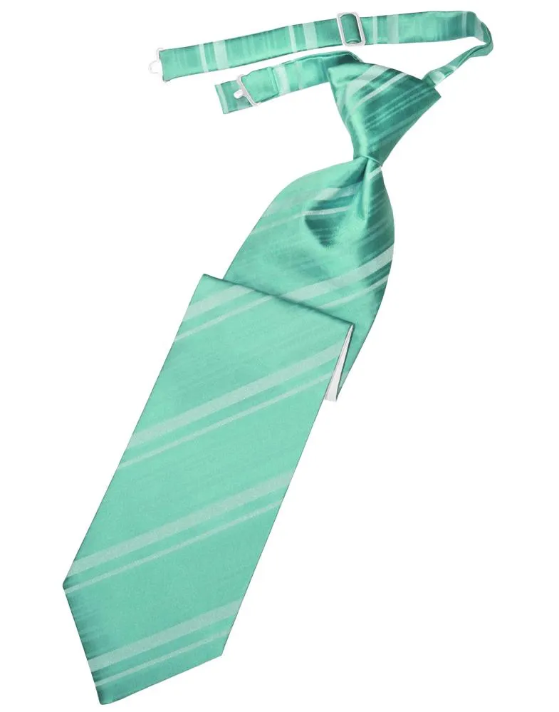 Mermaid Striped Satin Necktie