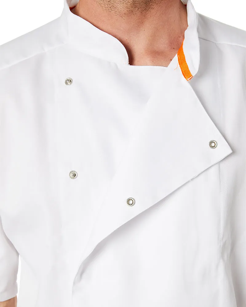 Mesh Air Pro SS Chefs Jacket - White