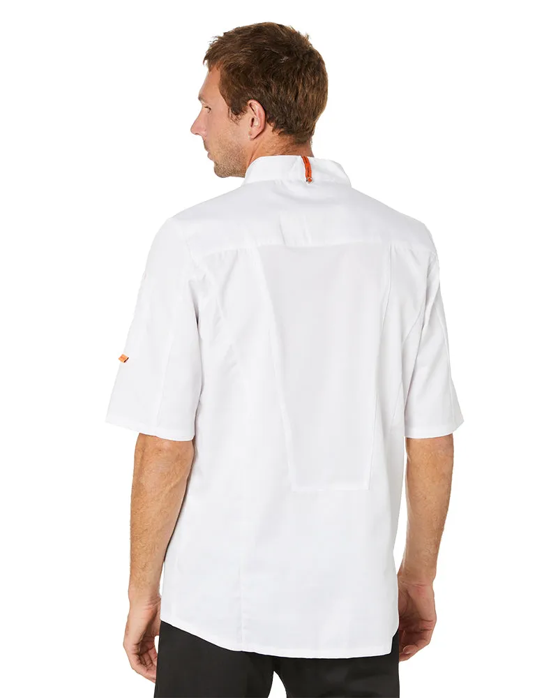 Mesh Air Pro SS Chefs Jacket - White