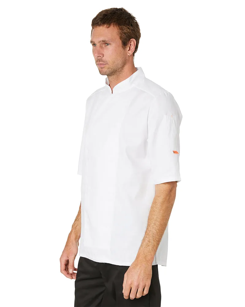 Mesh Air Pro SS Chefs Jacket - White