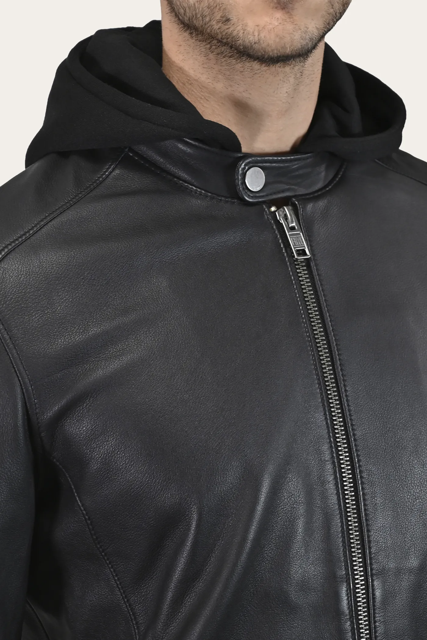 Modern Racer Jacket With Hood