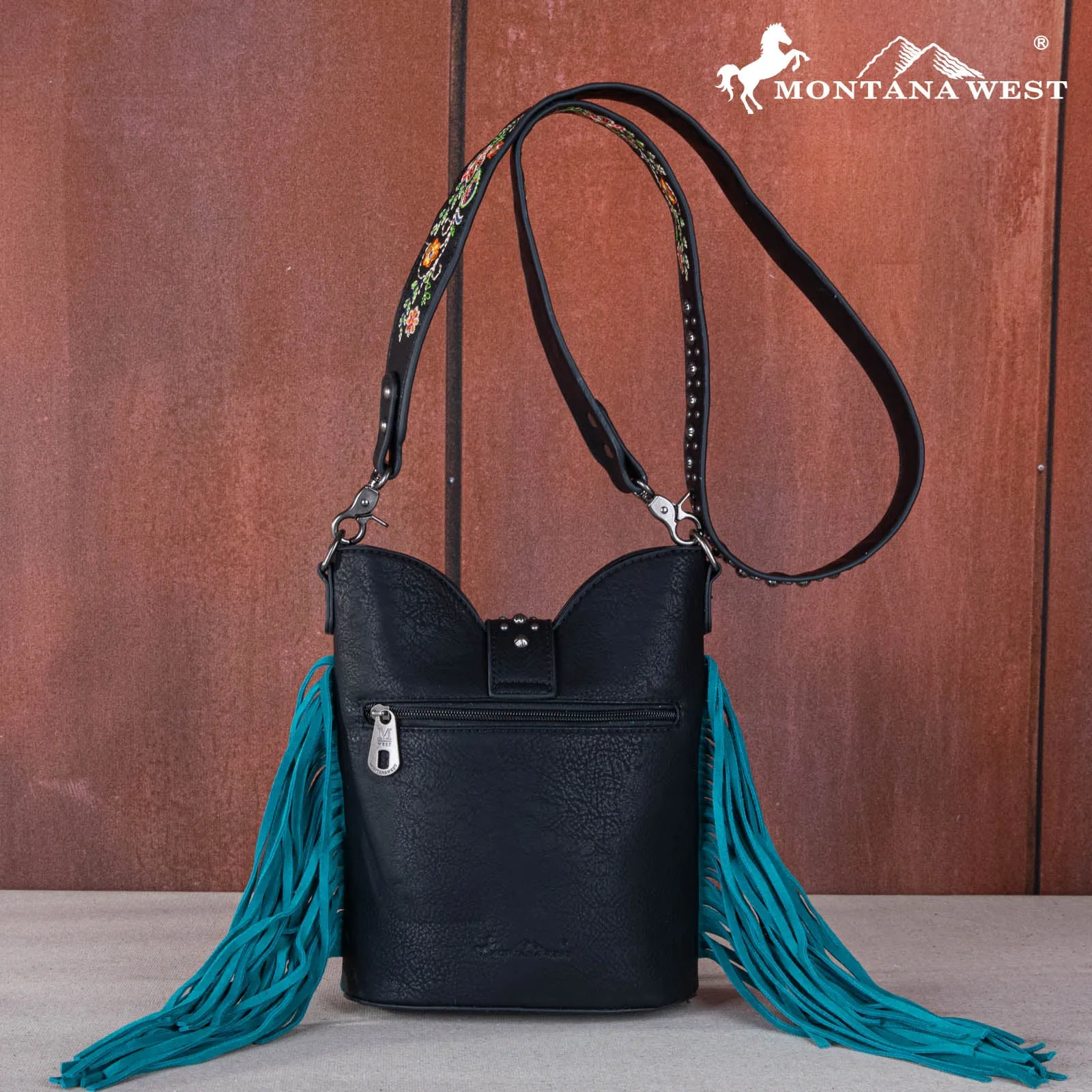 MW1252-8373  Montana West Buckle Collection Crossbody