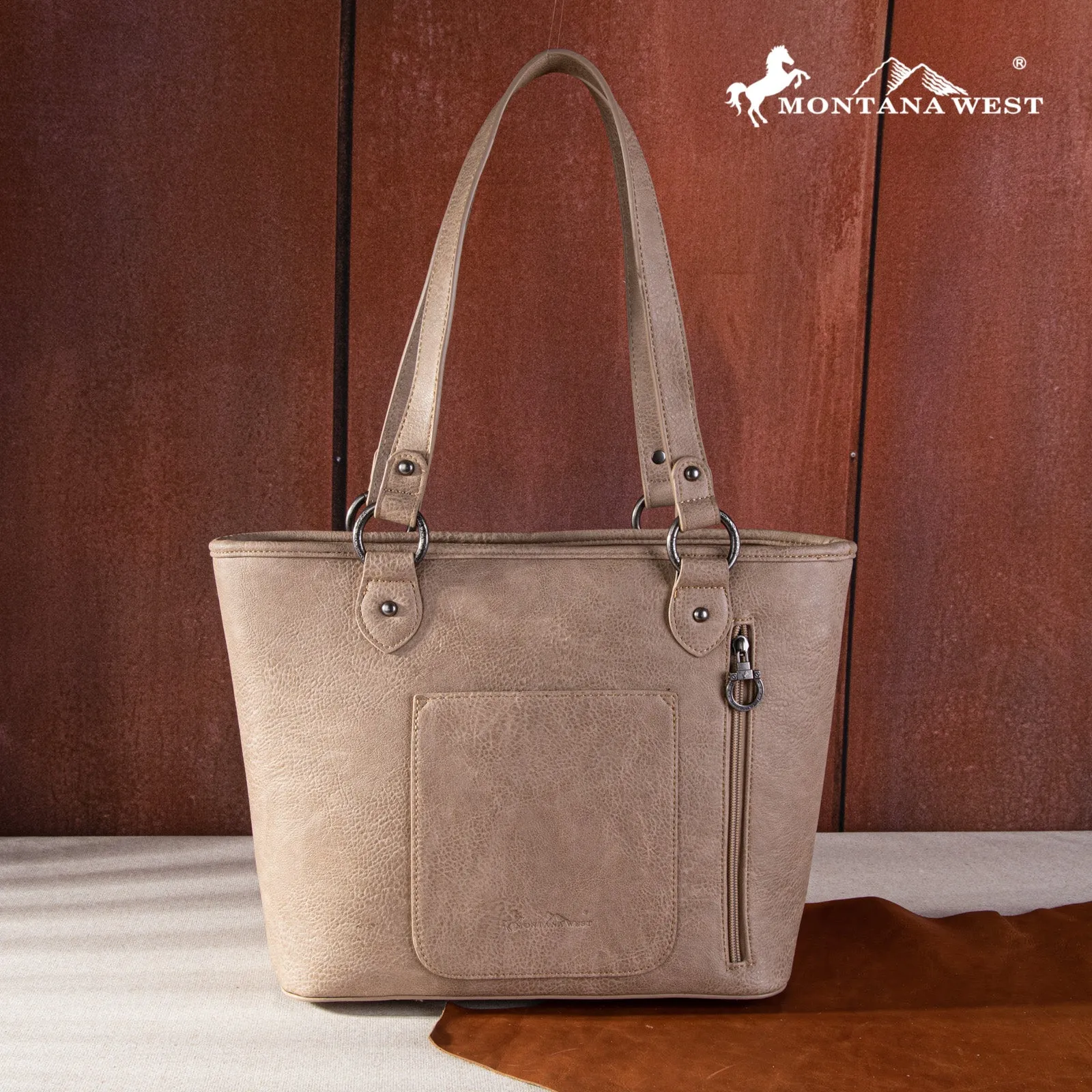 MW1261G-8317  Montana West Concho Collection Concealed Carry Tote