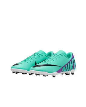 Nike football boot for children and teenagers Vapor 15 Club FG/MG DJ5958-300 turquoise fuchsia black