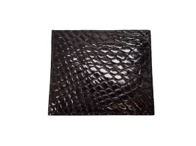 O-81-550 Crocodile Card Holder- Black