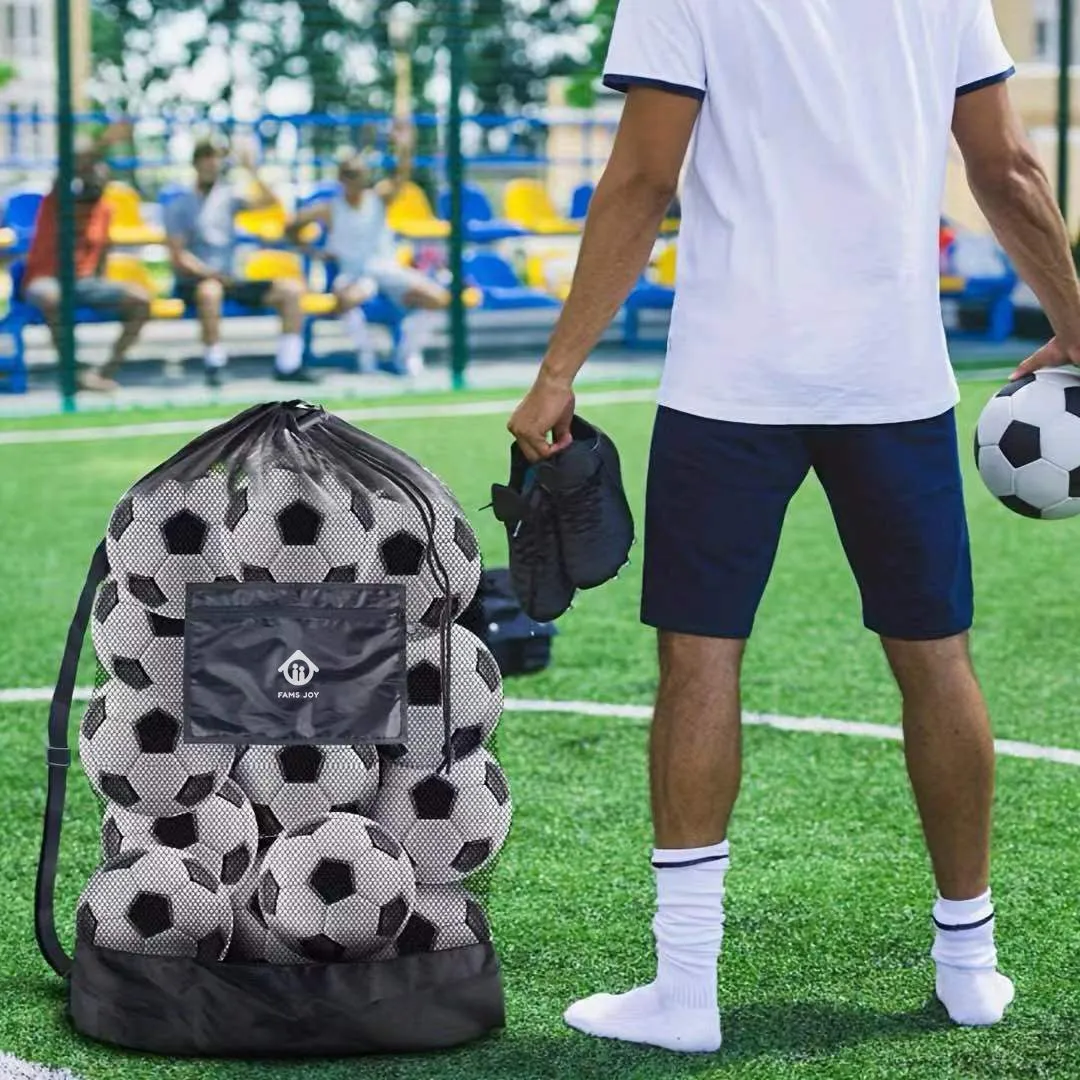 Oversized Football Basketball Volleyball Sports Tennis Bag Basketball Storage Bag Adjustable Shoulder Strap Oversized Ball Bag