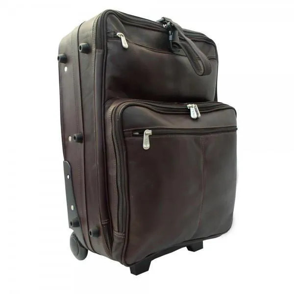 Piel Leather 22" Wheeled Traveler