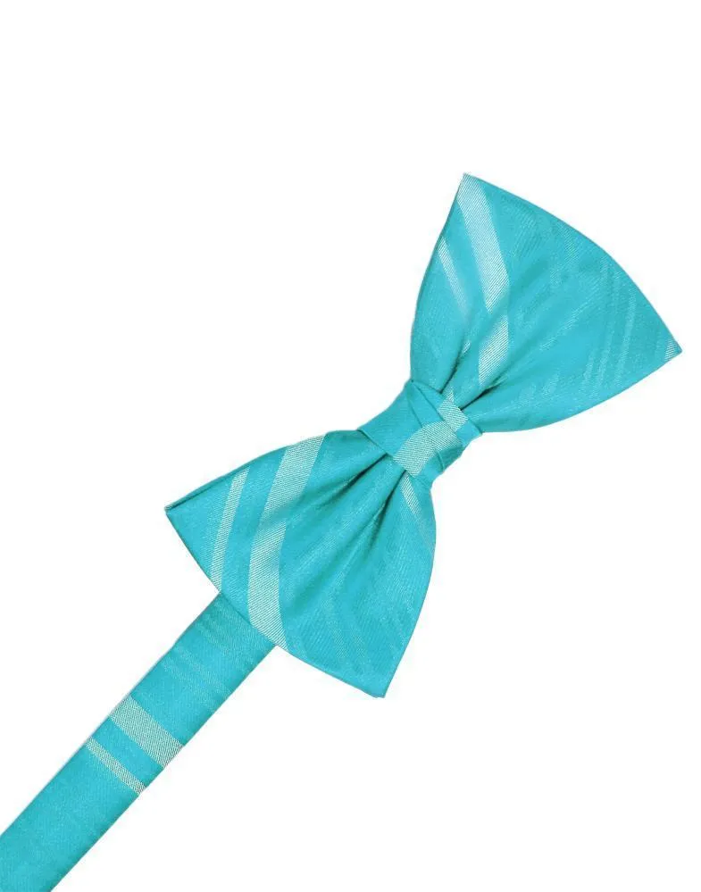 Pool Striped Satin Kids Bow Tie