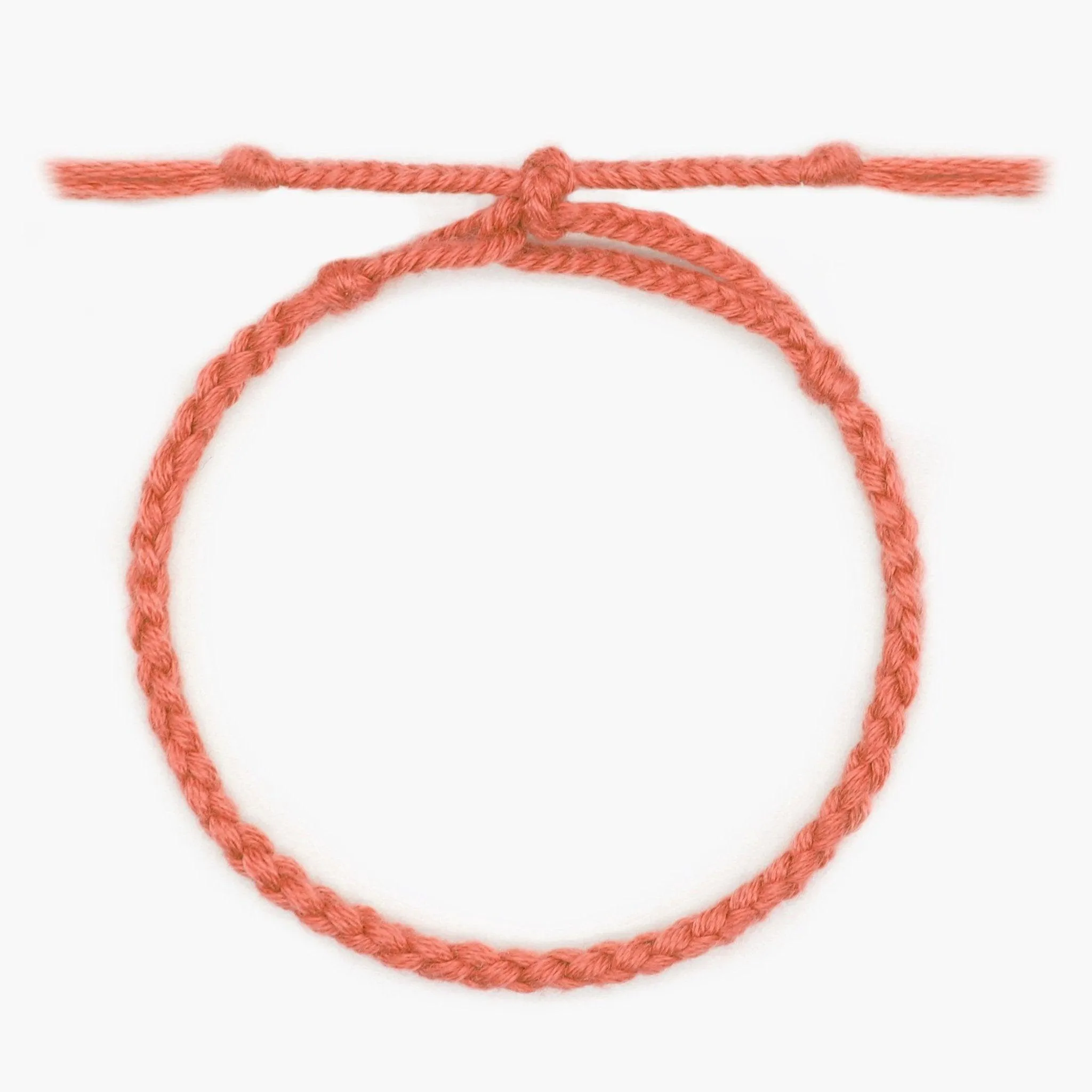 Pranayama Cotton Bracelet (Temple Red)