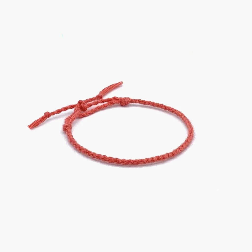 Pranayama Cotton Bracelet (Temple Red)