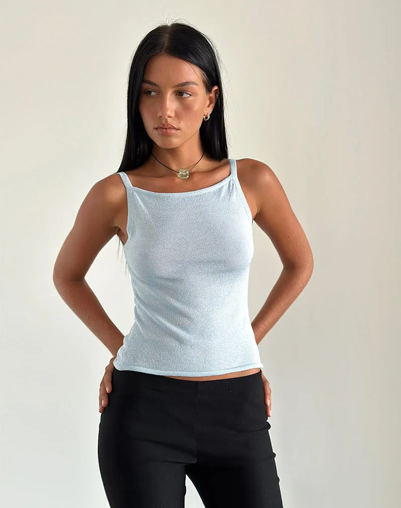 Raiya Vest Top in Baby Blue