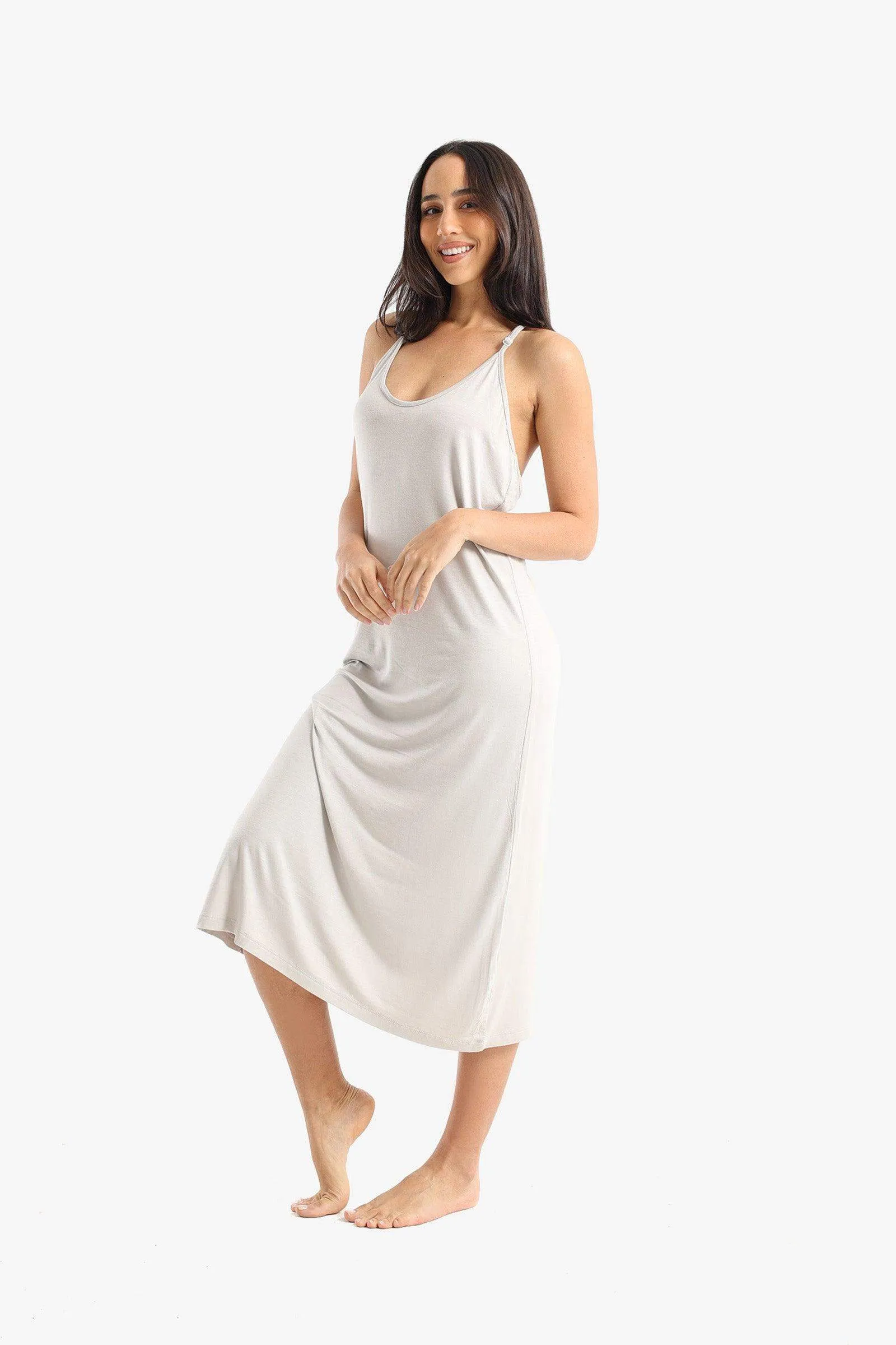 Relaxed Fit Sleeveless Nightgown