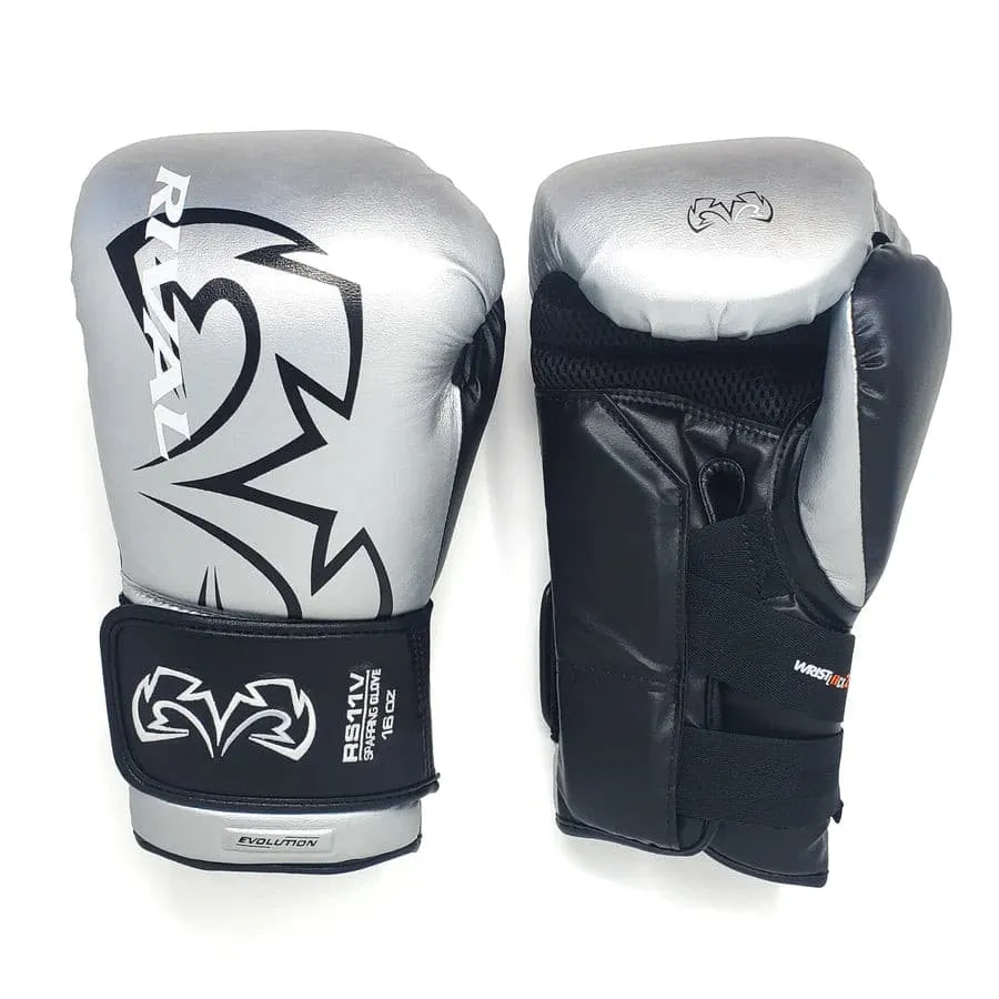 RIVAL RS11V EVOLUTION SPARRING GLOVES - SILVER