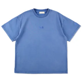 SEA PIGMENT TEE / BLUE