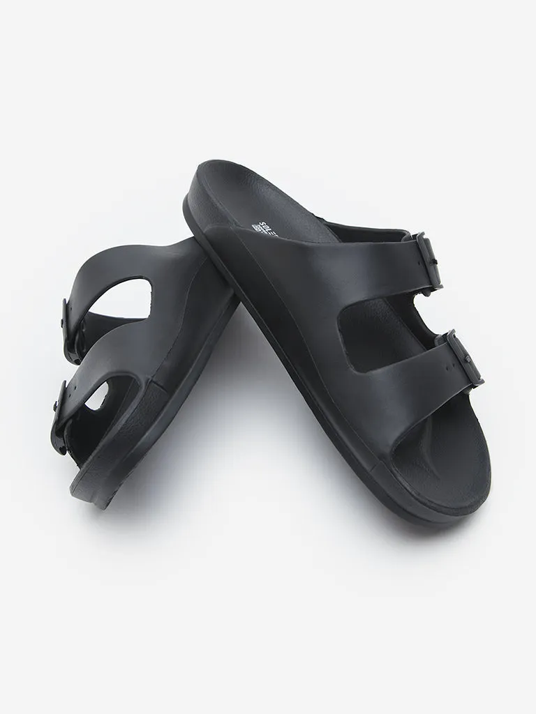 SOLEPLAY Black Double Band Flip-Flop