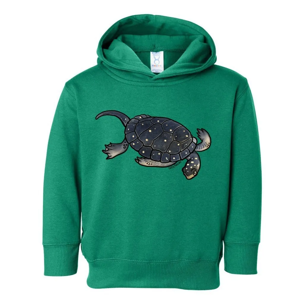 Spotted Turtle Toddler Pullover Hoodie, Cute Reptile