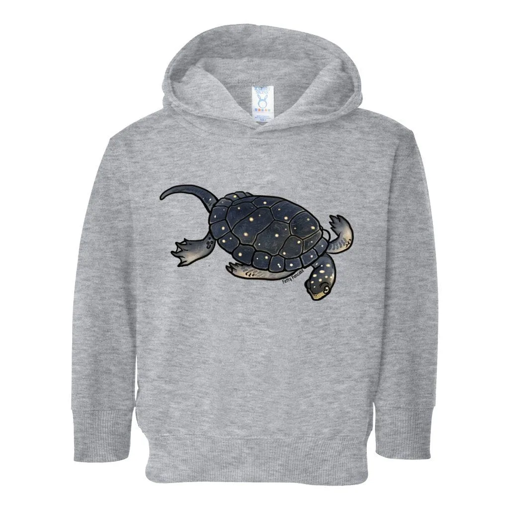 Spotted Turtle Toddler Pullover Hoodie, Cute Reptile