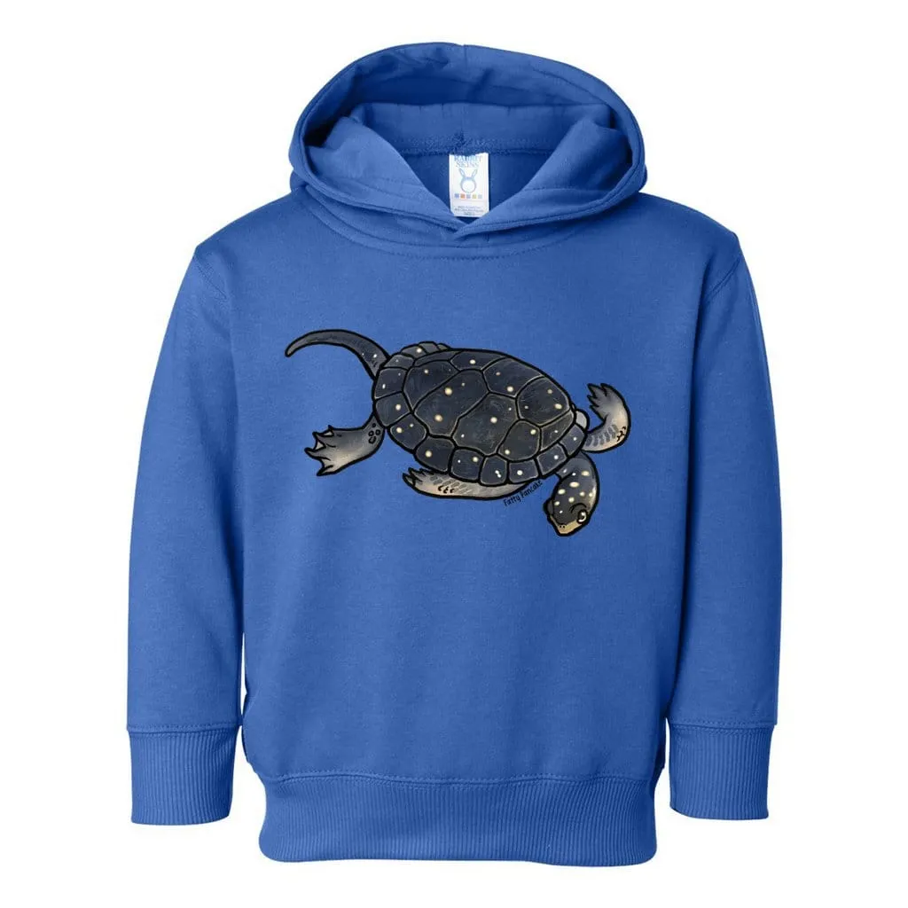 Spotted Turtle Toddler Pullover Hoodie, Cute Reptile