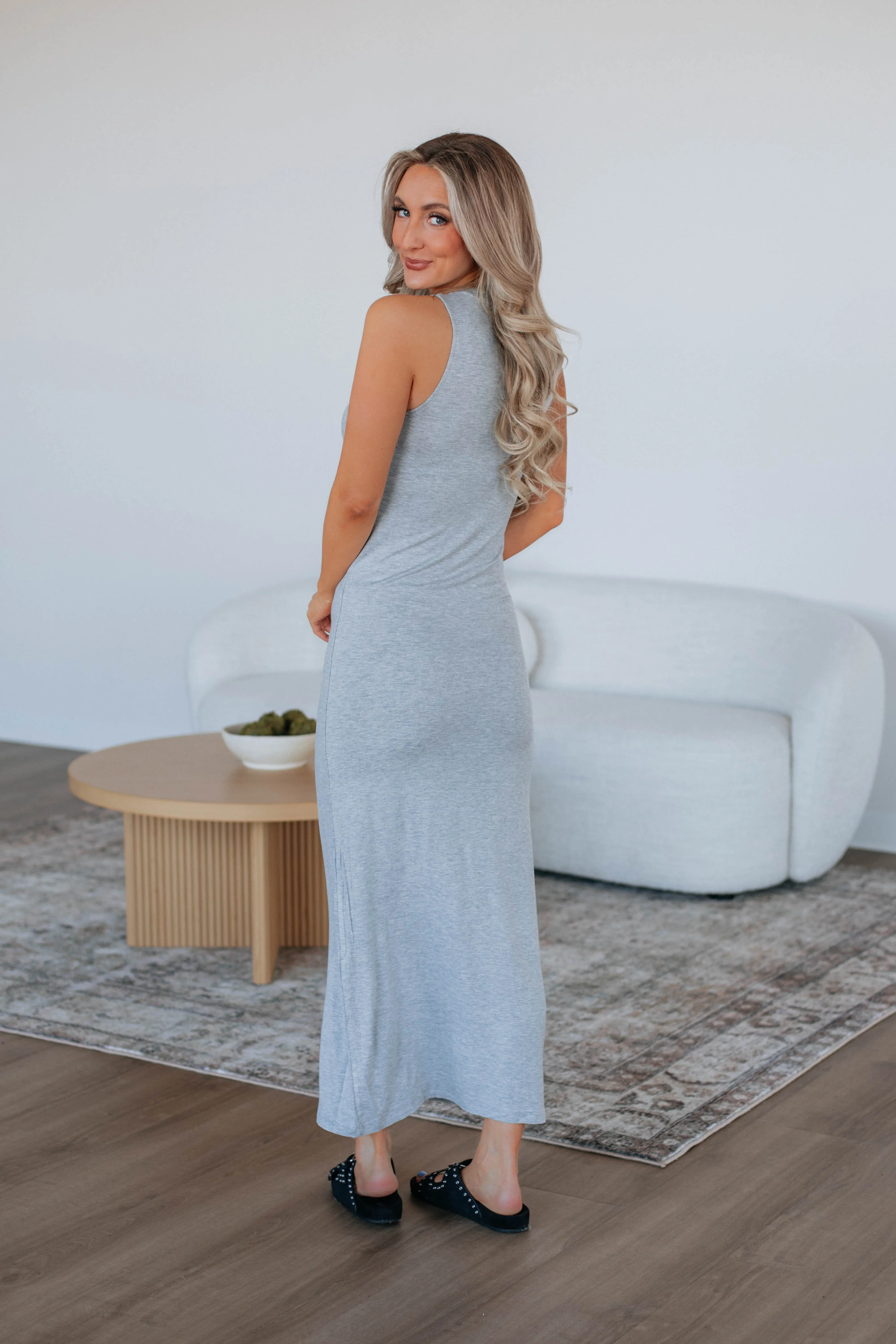 Tanya Maxi Dress - Heather Grey