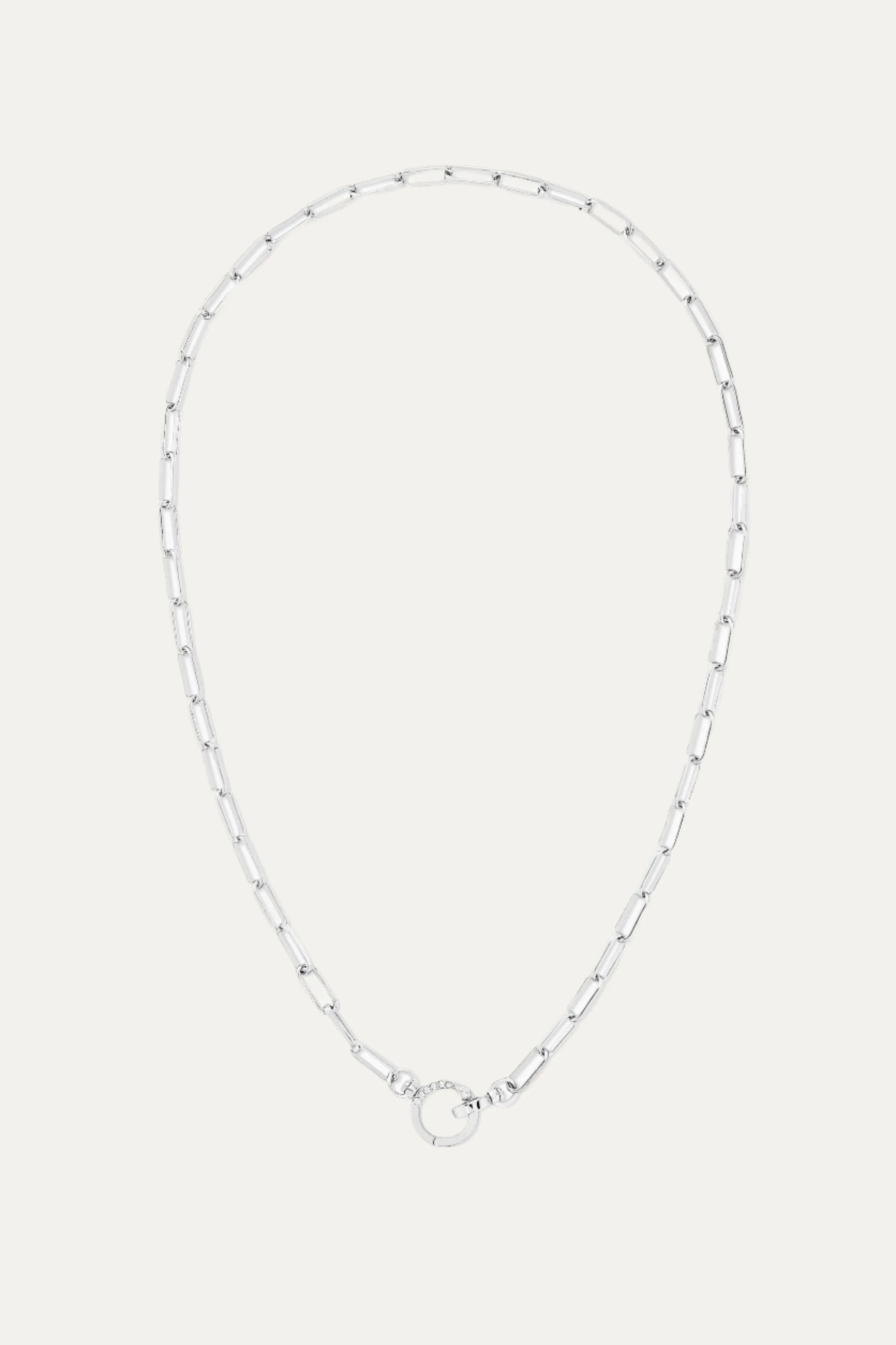 Tatum SIlver Convertible Lariat Chain Necklace