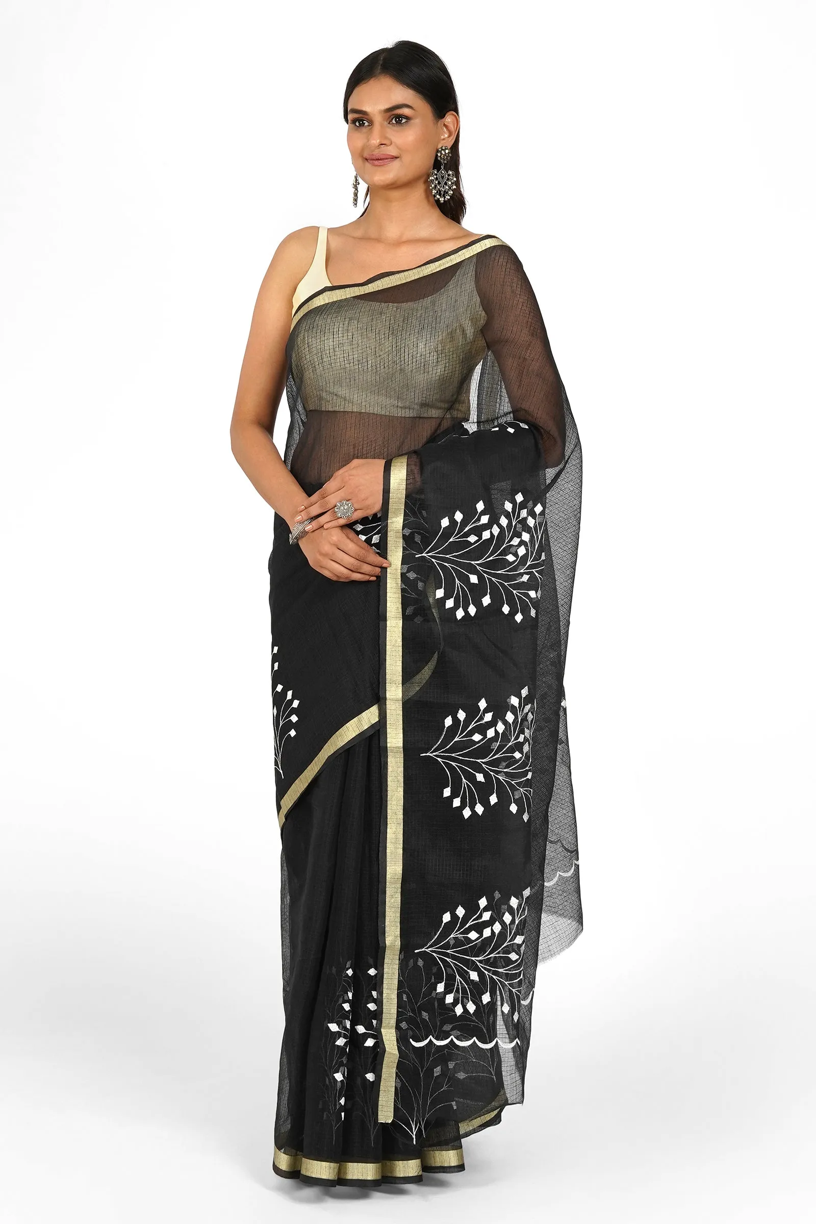 Teejh Avani Kota Embroidered Saree