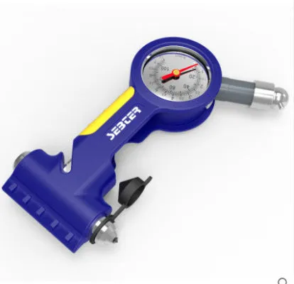 Tyre Pressure Gauge with Safety Window Hammer