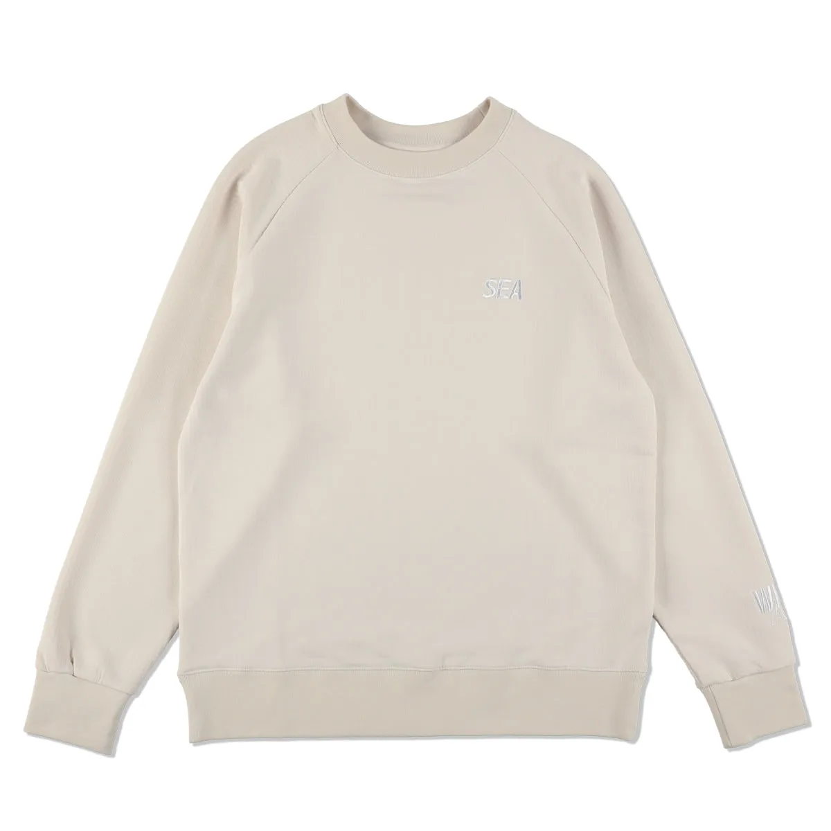 WDS-ES WIND AIR TEX RAGLAN CREW NECK / IVORY