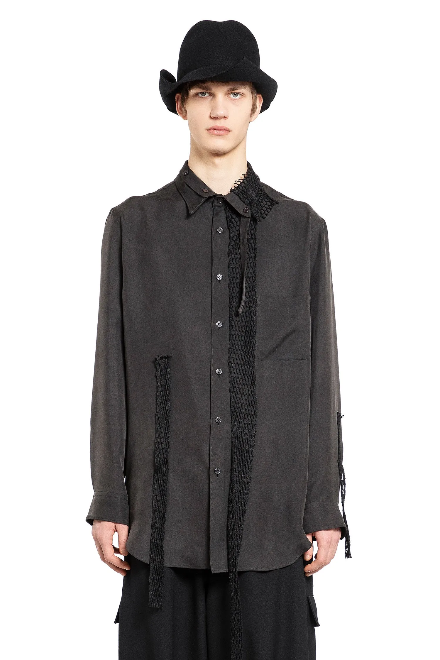 YOHJI YAMAMOTO MAN GREY SHIRTS