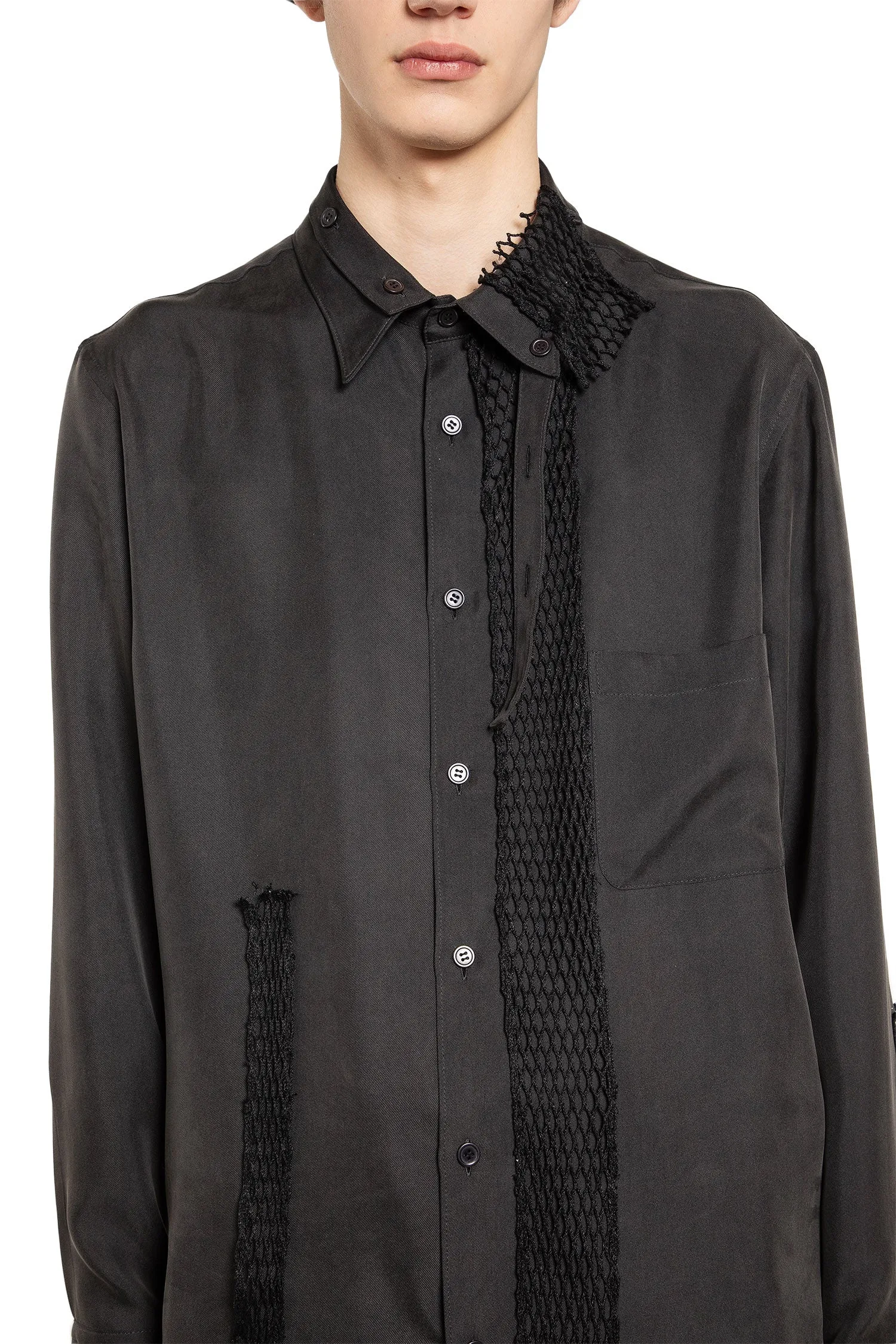 YOHJI YAMAMOTO MAN GREY SHIRTS